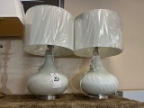 Pair Of White Lamps