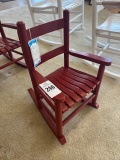 (1) Red Child Rocker