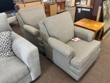 (2) Upholstered Matching Arm Chairs