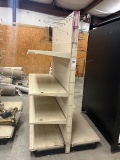 Section Of White Retail Shelving