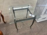 Glass Top End Table
