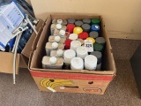 Box Of Paint & Supplies
