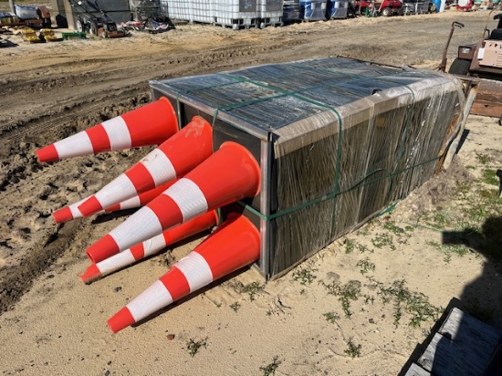 Crate Of NEW 250 PVC Safety Cones
