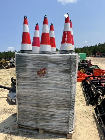 Apx (250) NEW PVC Safety Cones