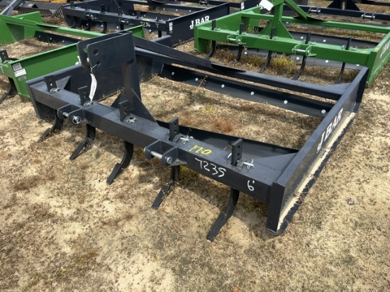 NEW JBAR LP6HD 6ft HD Land Plane Grader Gray