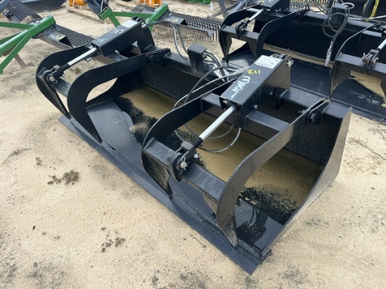 Apx 72in Universal Quick Attach Grapple Bucket