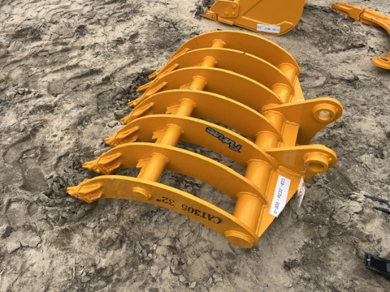NEW Future 32in Excavator Rake For CAT 305