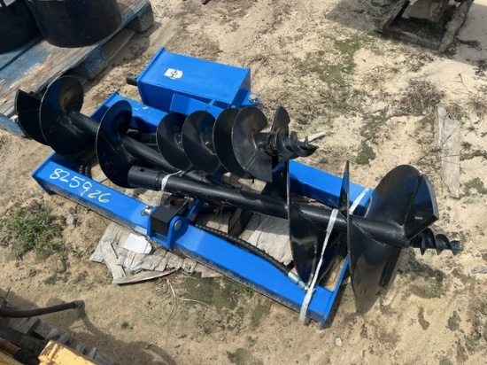 NEW Blue QA Post Auger w/ 3 Bits