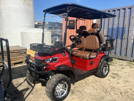 Red SD GOLF CART INOP