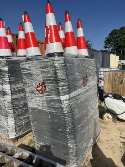 Apx (250) NEW PVC Safety Cones