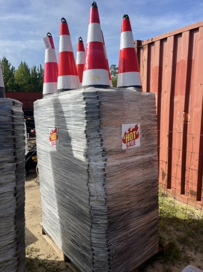 Apx (250) NEW PVC Safety Cones