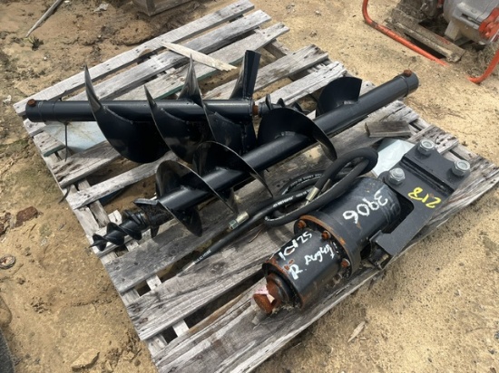 Mini Excavator Auger w/ 2 Bits