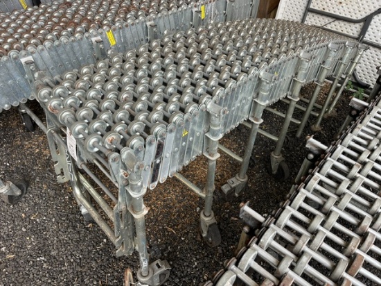 Nestaflex 225 Expandable Steel Skate Wheel Conveyor