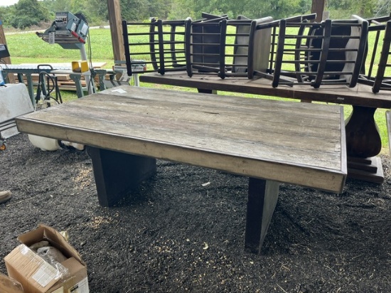 Apx 6.5ft x 3.5ft Wood Table