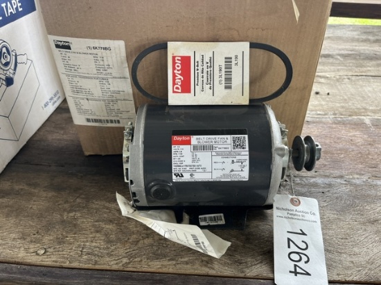 Unused Dayton Electric Belt Drive Motor
