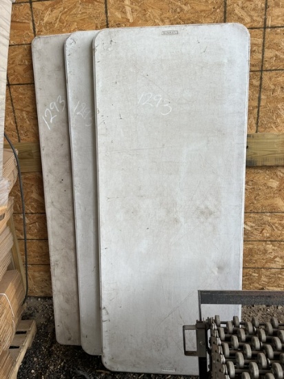 (3) Lifetime Poly 6ft Tables