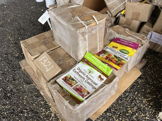 Pallet of Empty Mylar Compost Bags