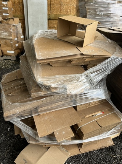 Pallet Of Assorted Uline Shipping Boxes