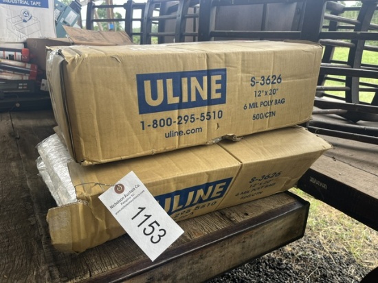 (2) Boxes Of Uline S-3626 12x20 6mil Poly Bags