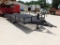 (X) SHOPBUILT 8'W X 18'L T/A EQUIPMENT TRAILER W/ 12000# AXLES, STEEL FLOOR