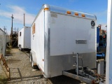 (X) (1320264) CLASSIC TRAILERS 7' X 12' T/A CREW TRAILER, PINTLE HITCH (112