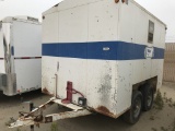 (1302525) 8' X 12' T/A CREW TRAILER  LOCATED IN YARD 5 - TAFT, CA  -    ALL