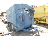 (X) (1310607) 8'X10' T/A CREW TRAILER, PINTLE HITCH (11291027) (NOTE: NEEDS