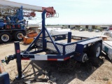 (X) (1310706) SHOPBUILT T/A BOP TRAILER W/ STUMP, PINTLE HITCH (11291064) (