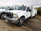 (X) (1456273) 2004 FORD F550 XL SGL CAB DUALLY MECHANICS TRUCK VIN: 1FDAF56