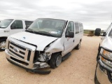 (X) (1206) 2013 FORD E SERIES PASSENGER VAN, VIN: 1FBNE3BL4EDA21163, P/B FO