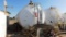 (4623) 10' DIA X 30'L 500 BBL WATER TANK W/ (2) 2X3 CENT PUMPS P/B ELECTRIC