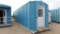 (2103737) 10'H X 8'W X 40'L CHANGE/ PARTS HOUSE, EXPANDED METAL, BENCH SEAT