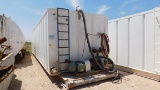 (8903)10'W X 8'H X 40'L WATER TANK W/ SPARTAN 3X4 CENT PUMP  LOCATED IN YAR