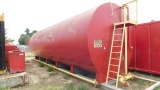 (2111771) 10.6' DIA X 32'L 500 BBL WATER TANK, LUBESTER, W/ STAIRWAY, SKIDD