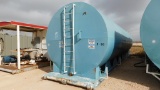 (2109849) 10.8' DIA X 40'L 500 BBL WATER TANK, LADDER, CLEAN- OUT DUMP, HOS