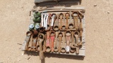 (3) PALLETS HAND TOOLS, SOCKETS, CABLE CUTTERS, OE/BE WRENCHES, RATCHET BIN