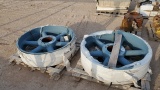 (4548) (2) BALDOR 12GR 8V 53.0W BULL WHEELS LOCATED IN YARD 2 - MIDLAND, TX