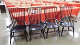 (695) (4) CHAIRS W/ TABLE COMPLETE SET (NOTE: INCLUDES TABLE LEAF) LOCATED