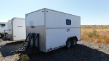 (1331254) 2003 CARRIER 14'X 7'X7' T/A CREW TRAILER, VIN- 1C9US142131442005, W/ KNOWLEDGE BOX,