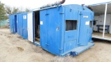 (0885202) 12.6'X40X10 SKIDDED CRIMPED STEEL GENERATOR HOUSE W/ AC GENERATOR, SN- 0145544/01, P/B