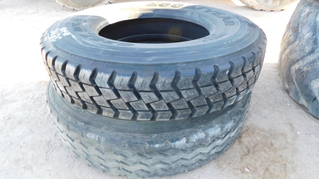 2) GOOD YEAR 12R-24.5" TIRES, LIKE NEW LOCATED IN YARD 2 - MIDLAND, TX |  Cars & Vehicles Cars | Online Auctions | Proxibid