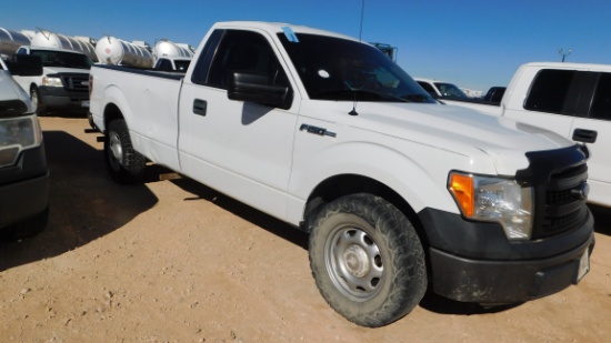 (X) 2014 FORD F150 XL, REG CAB, LONG BED, VIN- 1FTPF1CF8EKE92808, P/B TRITO