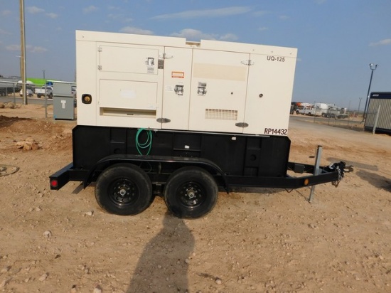 LOCATED IN YD 1 MIDLAND, TX (14432) 2018 UQ125 PORTABLE DIESEL GENERATOR, SN- J1