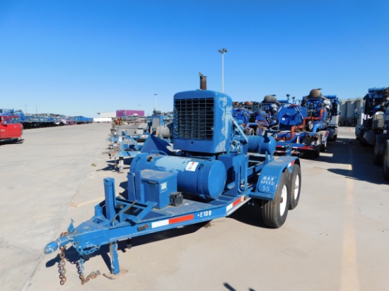 Located in YARD  2 - Odessa, TX (CUF022) SHOPMADE T/A COMPRESSOR BALL HITCH TRAI