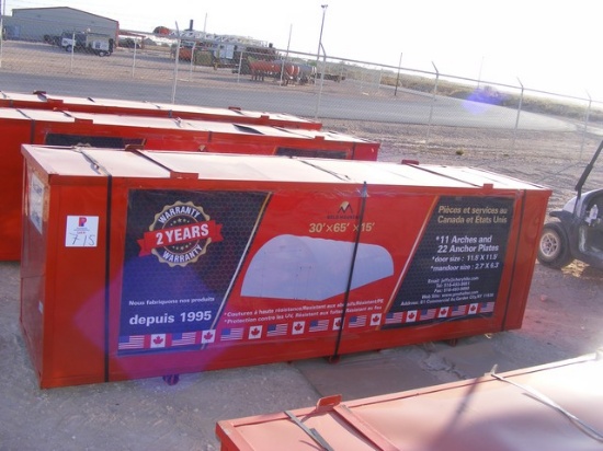 Located in YARD 1 - Midland, TX  UNUSED 30' X 65' X 15' DOME STORAGE SHELTER