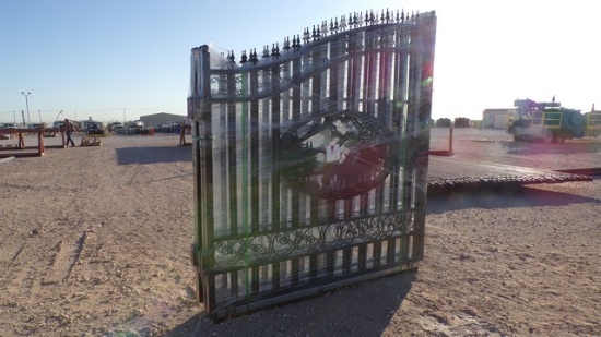 Located in YARD 1 - Midland, TX  NEW 14' BI PARTING WROUGHT IRON GATE