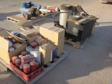 Located in YARD 9 - Odessa, TX  (9-18) (2) PALLETS FILTERS, TOOL BOX, TRAILER SP
