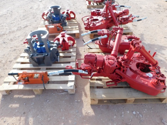 Located in YARD 1 - Midland, TX BJ RS HYD TUBING TONG (1581),  BJ HYD ROD TONG (