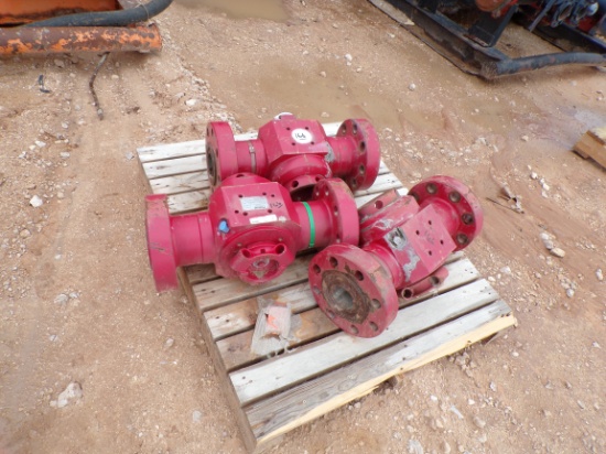 (7524) (3) 3" 15K# BALL VALVES W/ FLANGES  Located in YARD1 Midland, TX