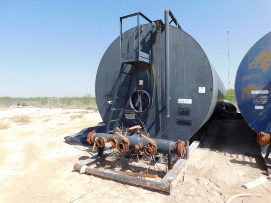 500 BBL FRAC TANK W/ 8" MANIFOLD, SKIDDED Located in YARD28 Fort Stockton, TX